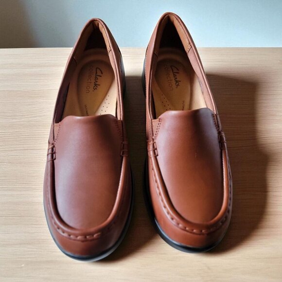 Clarks Collection Women's Brown ELLOWYN LUX Ultimate Control US 7M - Picture 1 of 8